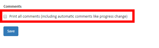 Comment Toggle