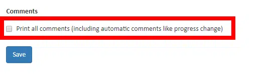 Comment Toggle
