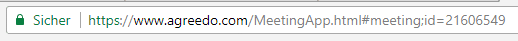 Example of AgreeDo meeting URL