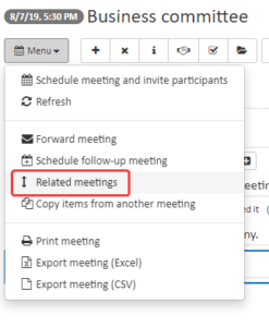 View Related Meetings